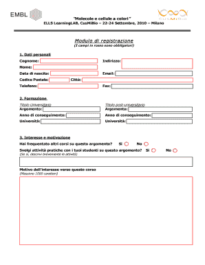 Molecole e cellule a colori