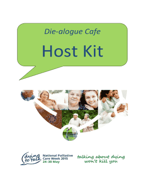 Die-alogue Cafe Host Kit - pallcareasnau