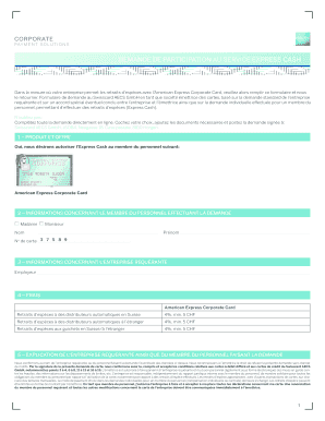 demande de participation au service express cash