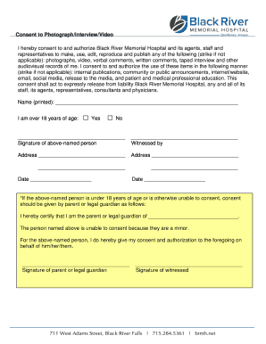 Medical Media Consent Form