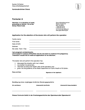 Formular A