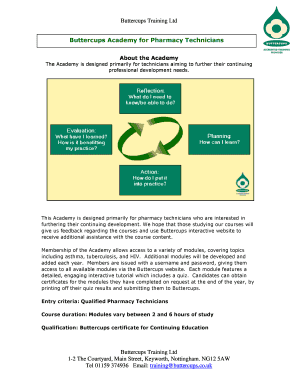 Buttercups Academy Membership Application