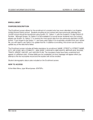 Student Enrollment Form