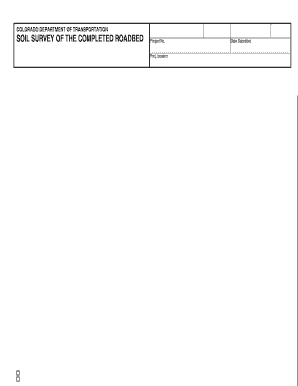Colorado Soil Survey Form