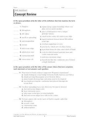 Skills Worksheet Concept Review Answer Key - Fill Online, Printable,  Fillable, Blank | pdfFiller