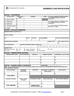 Business Loan Application Form