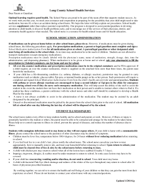 Long County School Health Services Annual Student Health Information