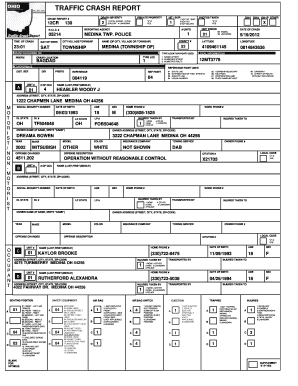 Ohio Traffic Crash Report