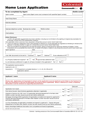 Home Loan Application Form