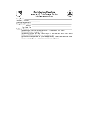 Contribution Envelope