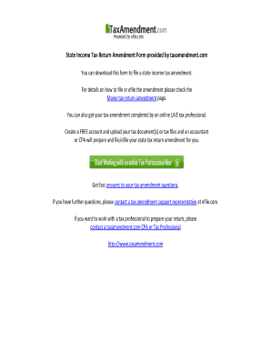 Maine State Income Tax Return Amendment Form