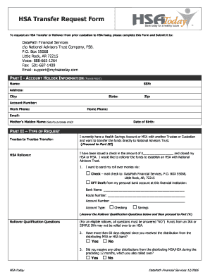 HSA Transfer Request Form