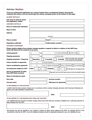 Curtis Banks SIPP Application Form