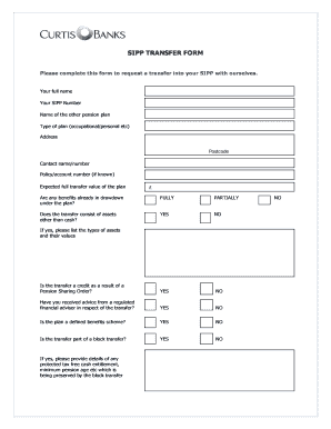SIPP Transfer Form