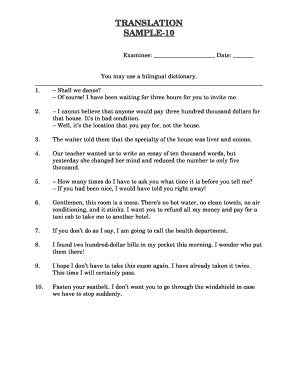Sample-10 English Language Exam