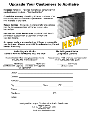 Aprilaire Air Cleaner Media Upgrade Kit