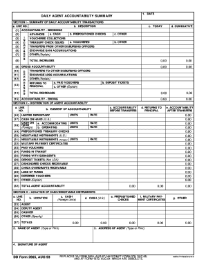 Daily Agent Accountability Summary Form