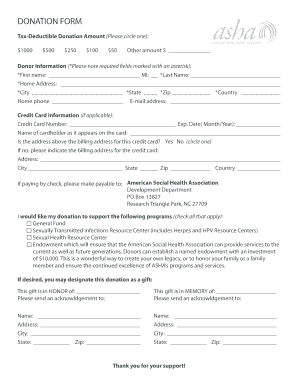 Donation Form