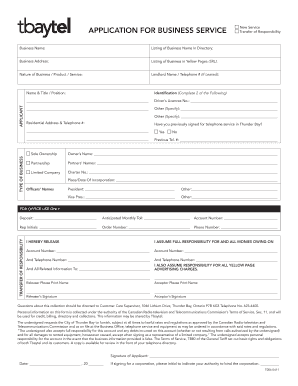 Business Telephone Service Application