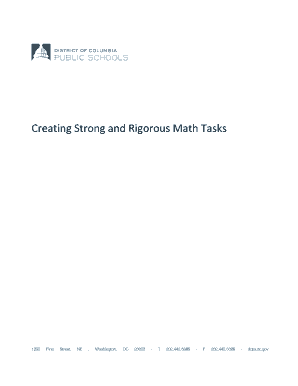 Math Task Evaluation Form