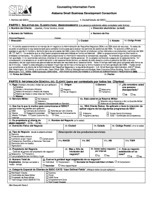 Formulario de Información de Asesoramiento