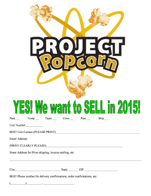 Unit Information Form