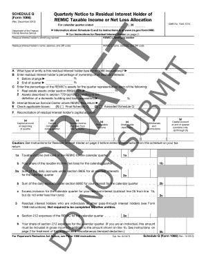 Schedule Q Form 1066