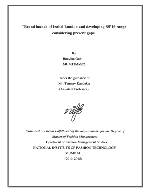 Master Thesis Certificate