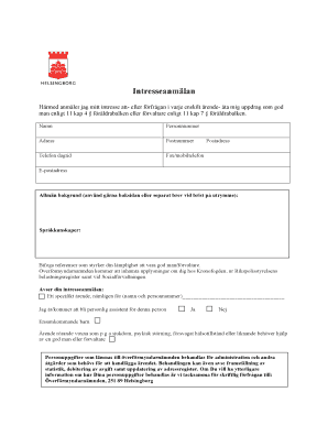 Guardianship Application Form