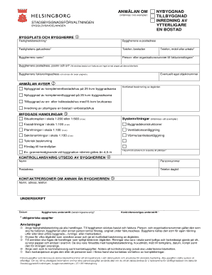Swedish Building Permit Application