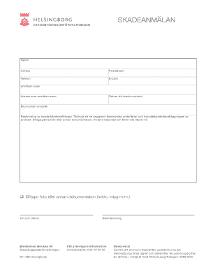 Damage Report Form
