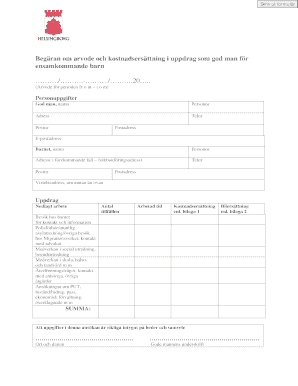 Fee and Expense Request for Guardian of Unaccompanied Minors