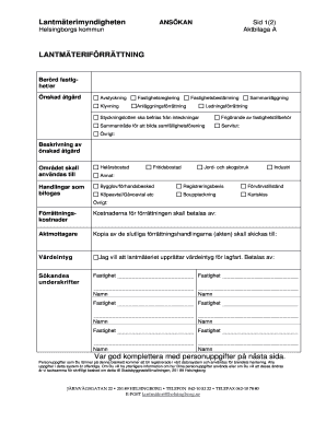 Swedish Land Survey Application
