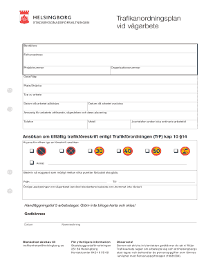 Temporary Traffic Regulation Application