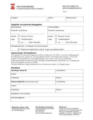 Swedish Construction Project Information Form