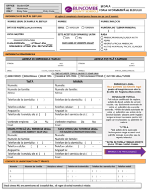 Student Information Form