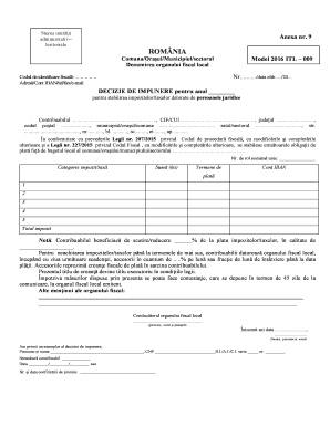 Romania Local Tax Assessment Decision