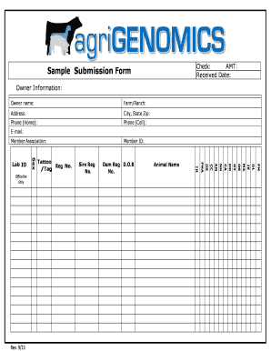 Animal Registration Form