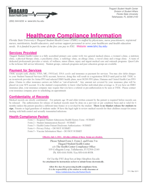 Florida State University Health Compliance Forms