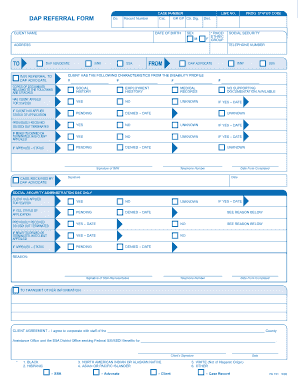 Disability Advocacy Program Referral Form