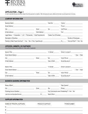 Riviera Finance Factoring Application
