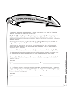 RealCare Parenting Program Consent Form