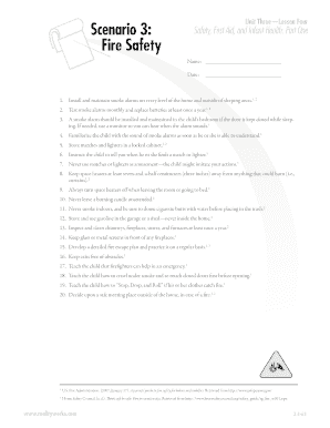 Fire Safety Instructions for Children