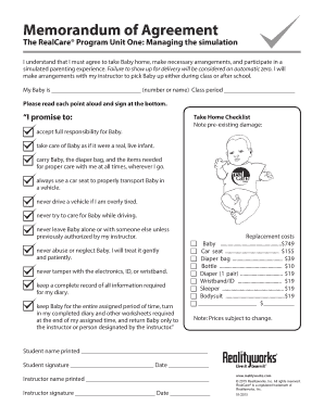 RealCare Program Student Agreement