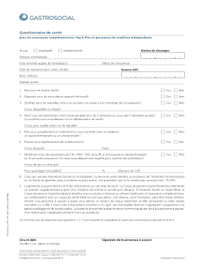 Questionnaire de santé