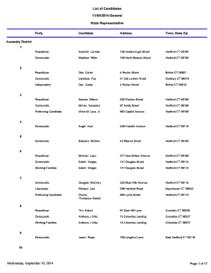 State Representative Races