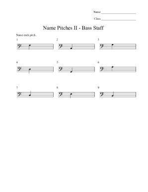 Note Reading Worksheet Bass Clef Exercise 1 Answer Key 2020-2023 - Fill and  Sign Printable Template Online