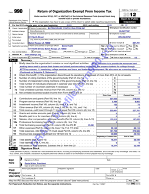 Form 990 Return of Organization Exempt From Income Tax
