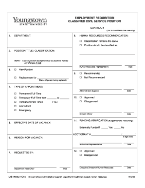 Employment Requisition Form