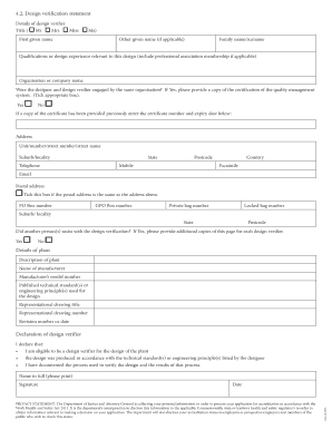 Design Verification Statement